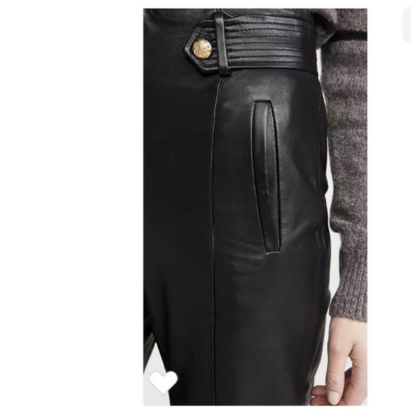 VERONICA BEARD Agee wide-leg leather pants-NWT-6 - Picture 12 of 12